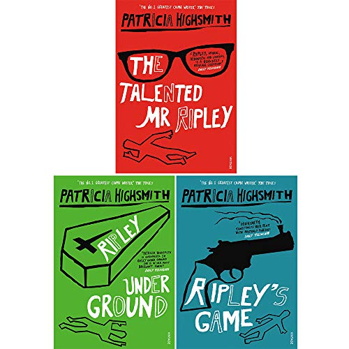 Patricia Highsmith Collection 3 Books Set (Ripley's Game, Ripley Under Ground, The Talented Mr. Ripley)